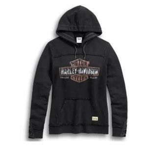 Harley Davidson Woman's Genuine Pullover Hoodie Large